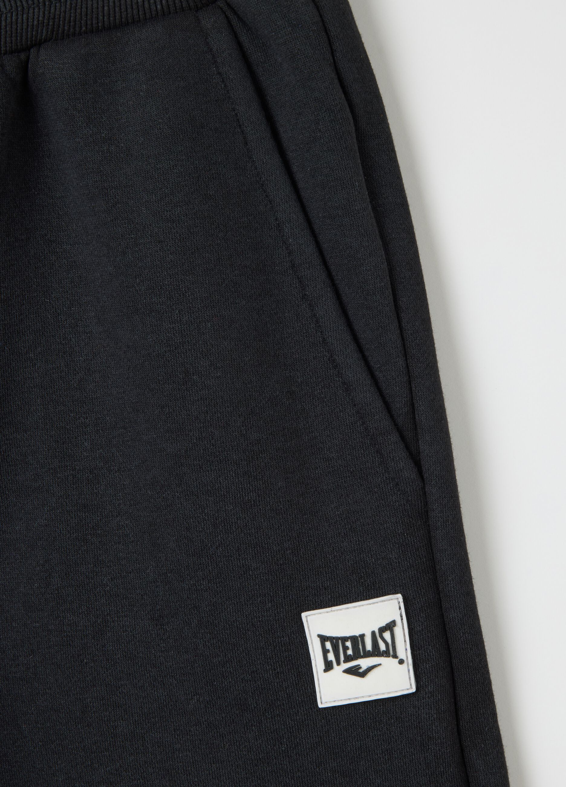 Everlast Black Cotton Blend Jogger Trousers