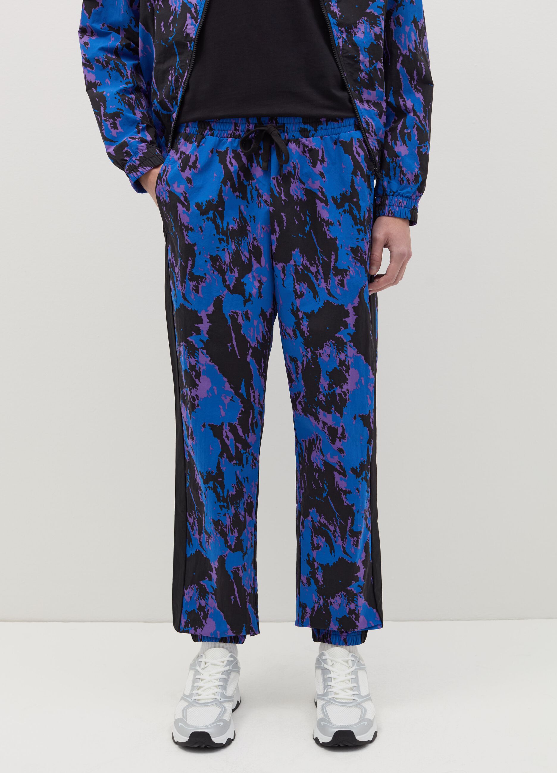 B.ANGEL X THE SEA BEYOND tie-dye joggers with drawstring