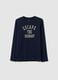 Boys' Long Sleeve Pure Cotton Blue T-shirt_0