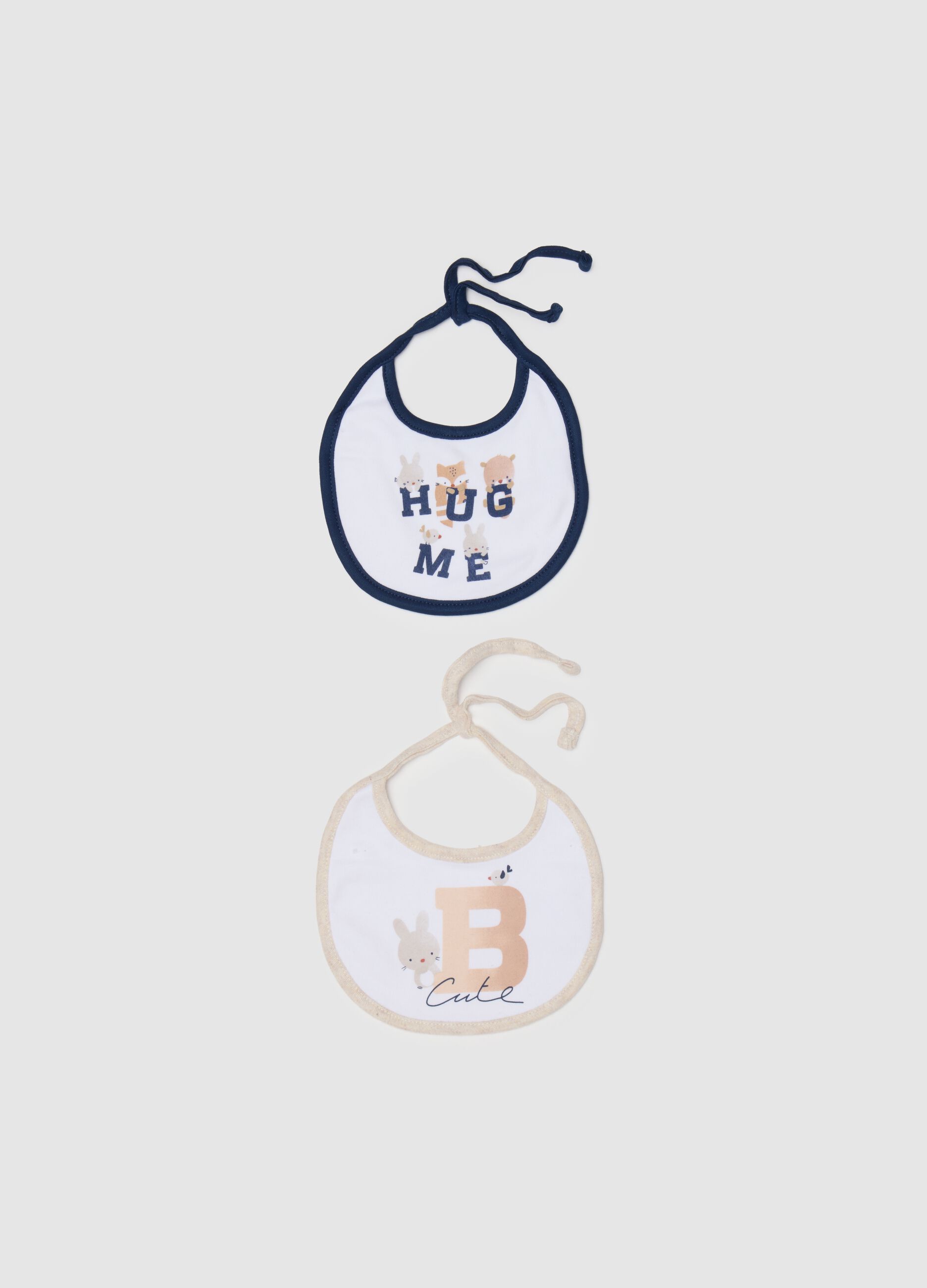 Pack of multicolour pure cotton baby bibs