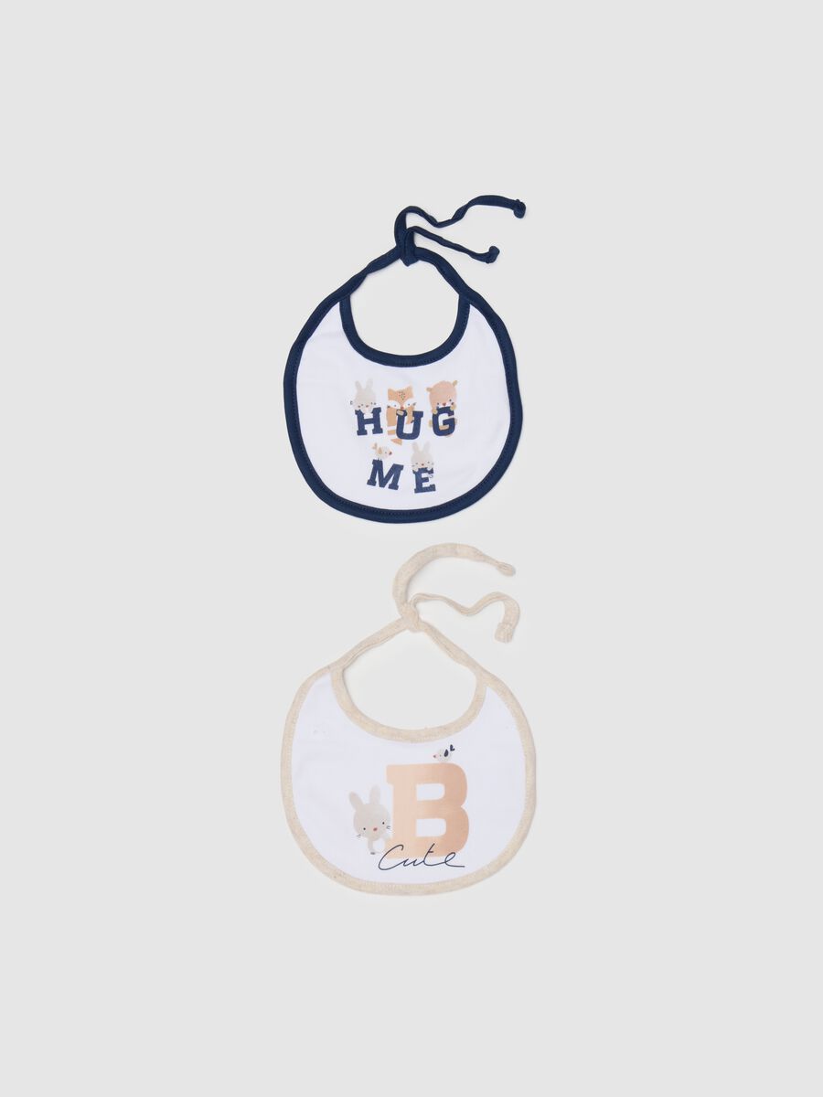 Pack of multicolour pure cotton baby bibs_0