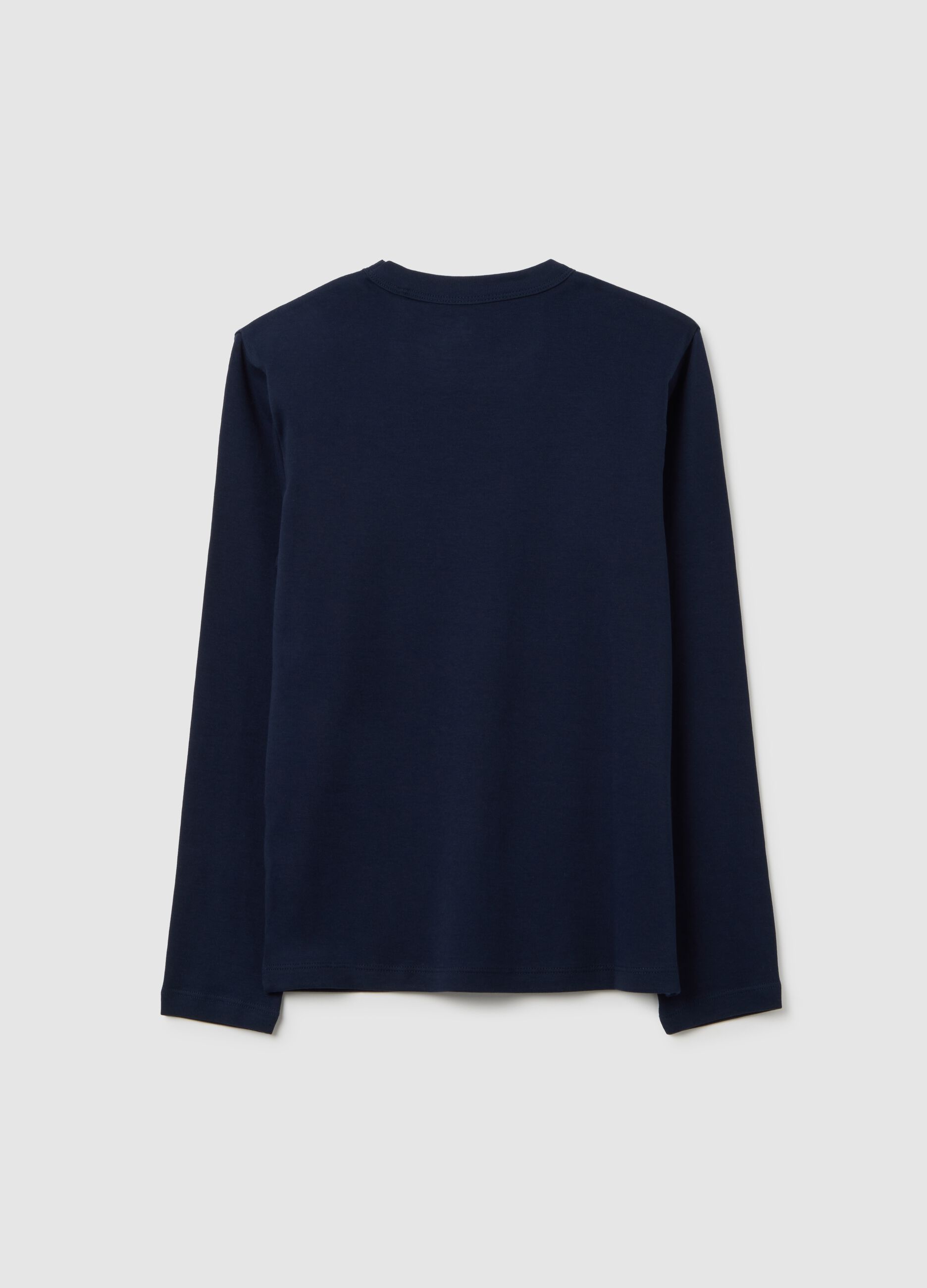 Boys' Blue Cotton Jumper Regular Fit