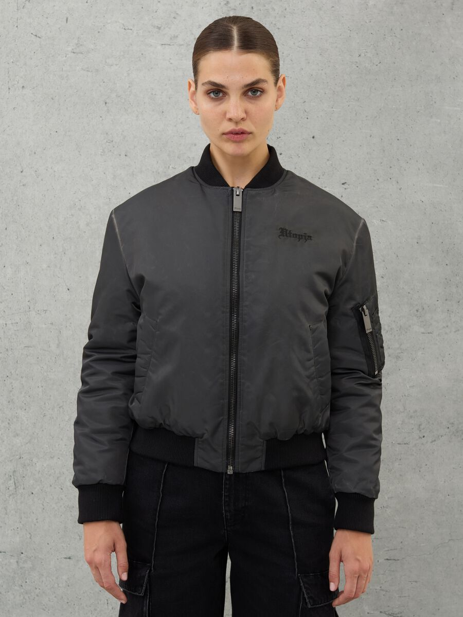 Bomber Jacket Vintage Black_1