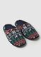 Multicolour Christmas Slippers with Embroidery_1