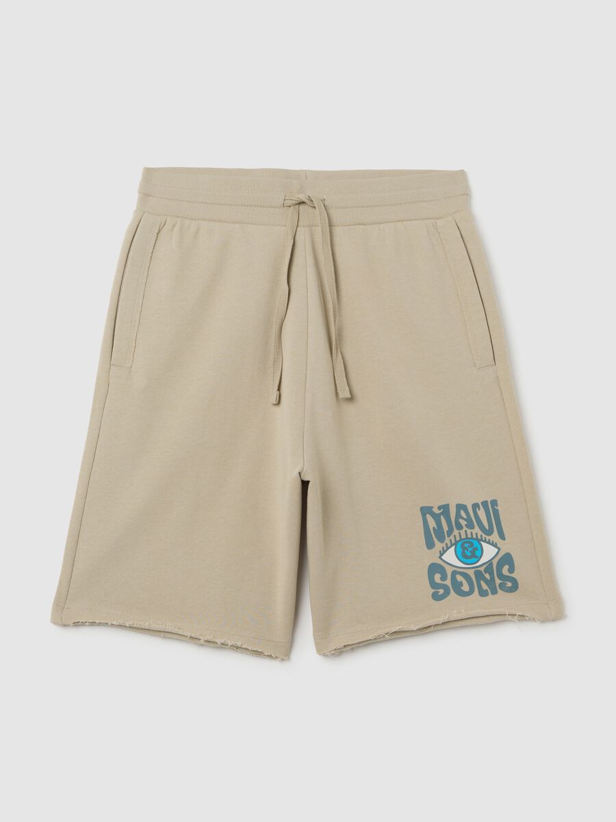 Beige Bermuda shorts in pure cotton by Maui_4