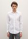 White slim fit cotton blend shirt_2