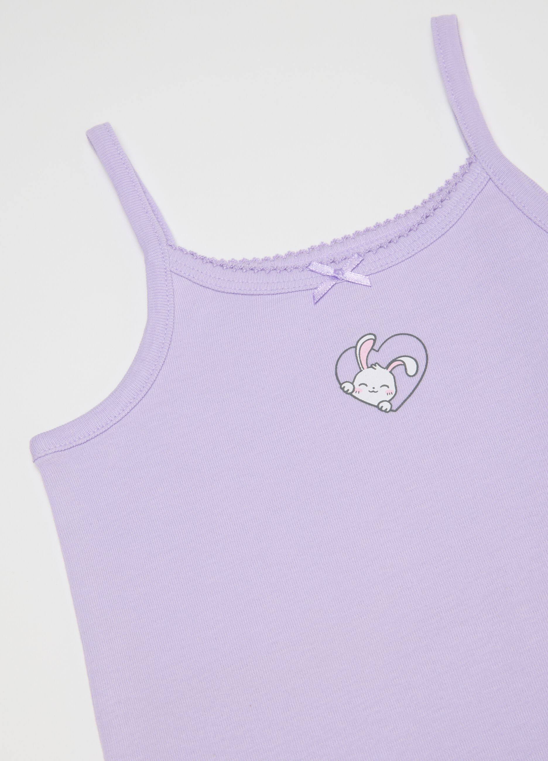 Girls' multicolour pure cotton vest pack