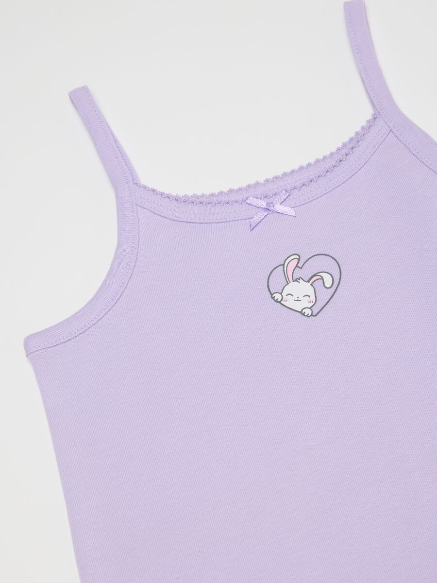 Girls' multicolour pure cotton vest pack_3