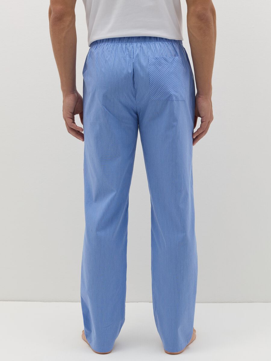Pyjama trousers with print in cotton_2