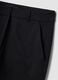 Pantaloni neri slim in cotone elasticizzato_1