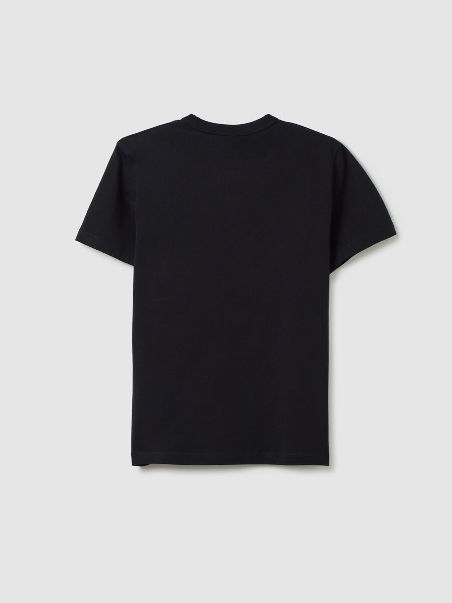 Black short sleeve organic cotton T-shirt_4