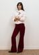 Short white wool-blend coat with hood, regular fit_1