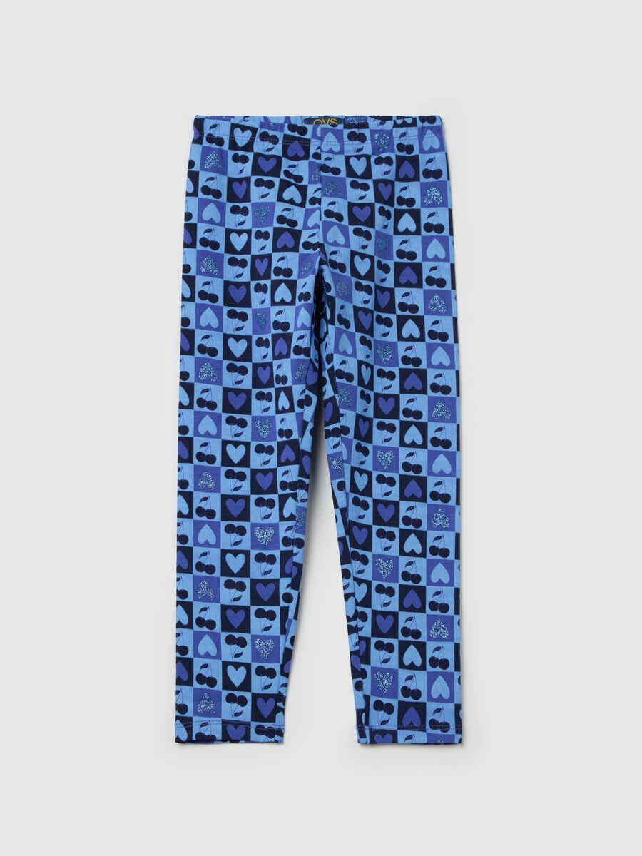 Stretch cotton leggings_0