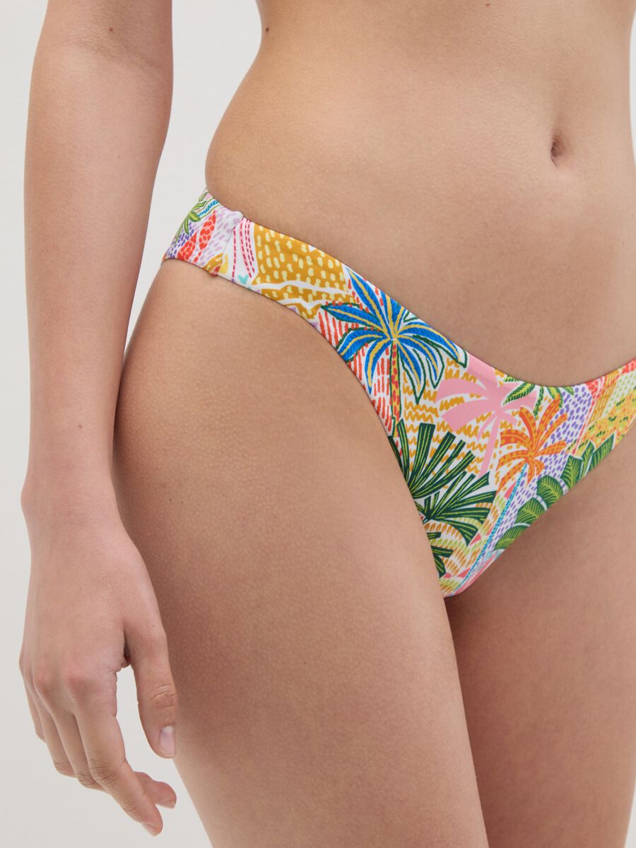 Women's multicolour stretchy blend bikini_4