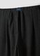 Black Milano-knit jogger trousers in stretch viscose, barrel fit_5