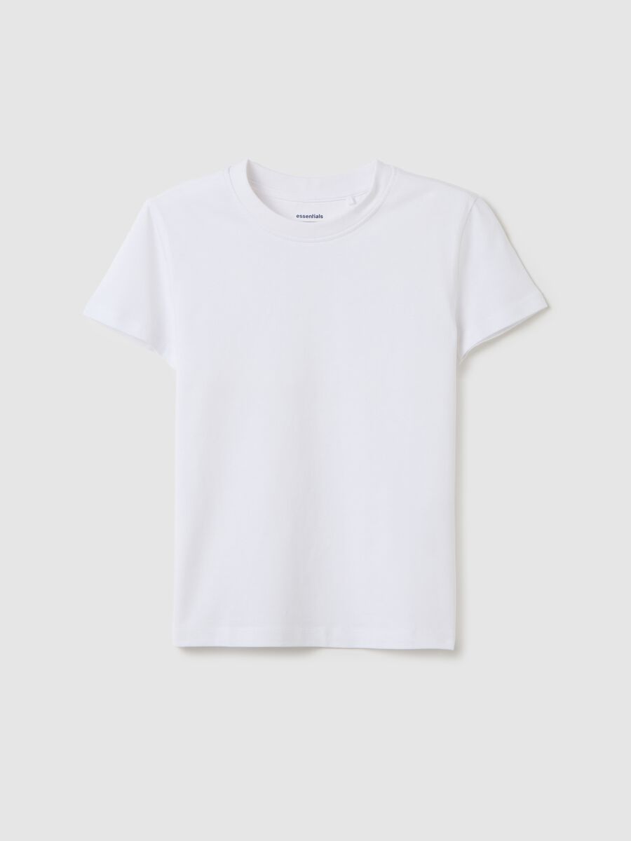 White short-sleeve organic cotton T-shirt_3