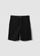 Boys&rsquo; black pure cotton shorts, relaxed fit_3