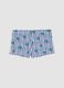 Blue and white stretch boxer swim shorts_1