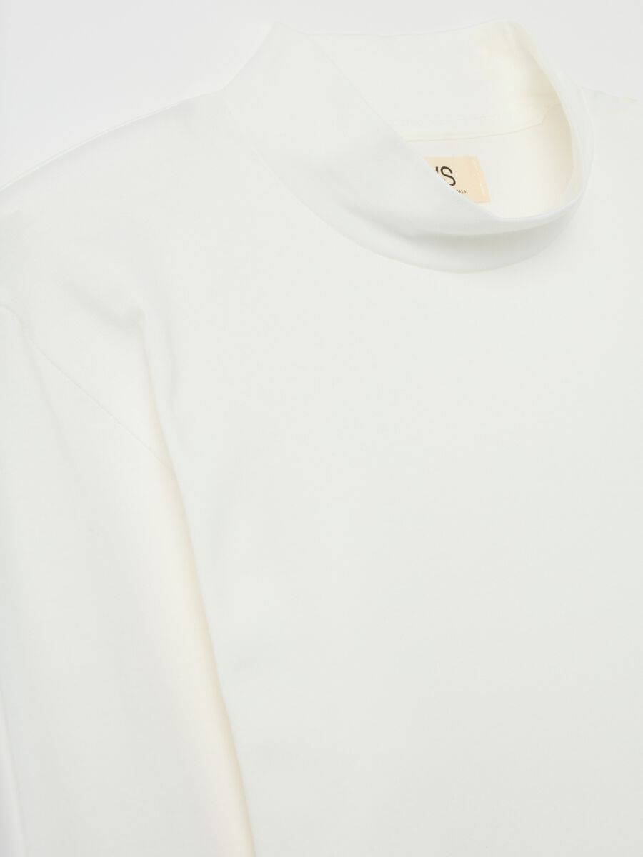 Maglia bianca in puro cotone italiano regular fit_5