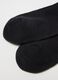 Pack of three black short cotton blend socks with snug fit_1