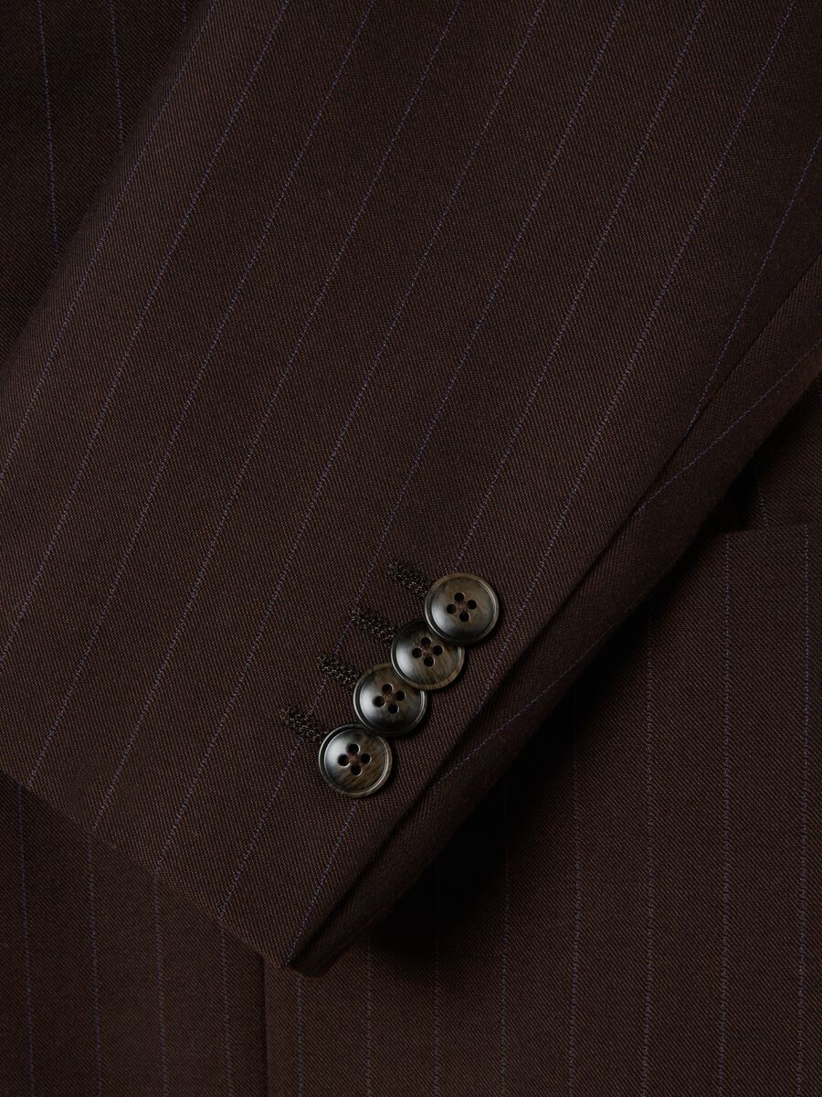 Brown Slim Fit Blazer_1