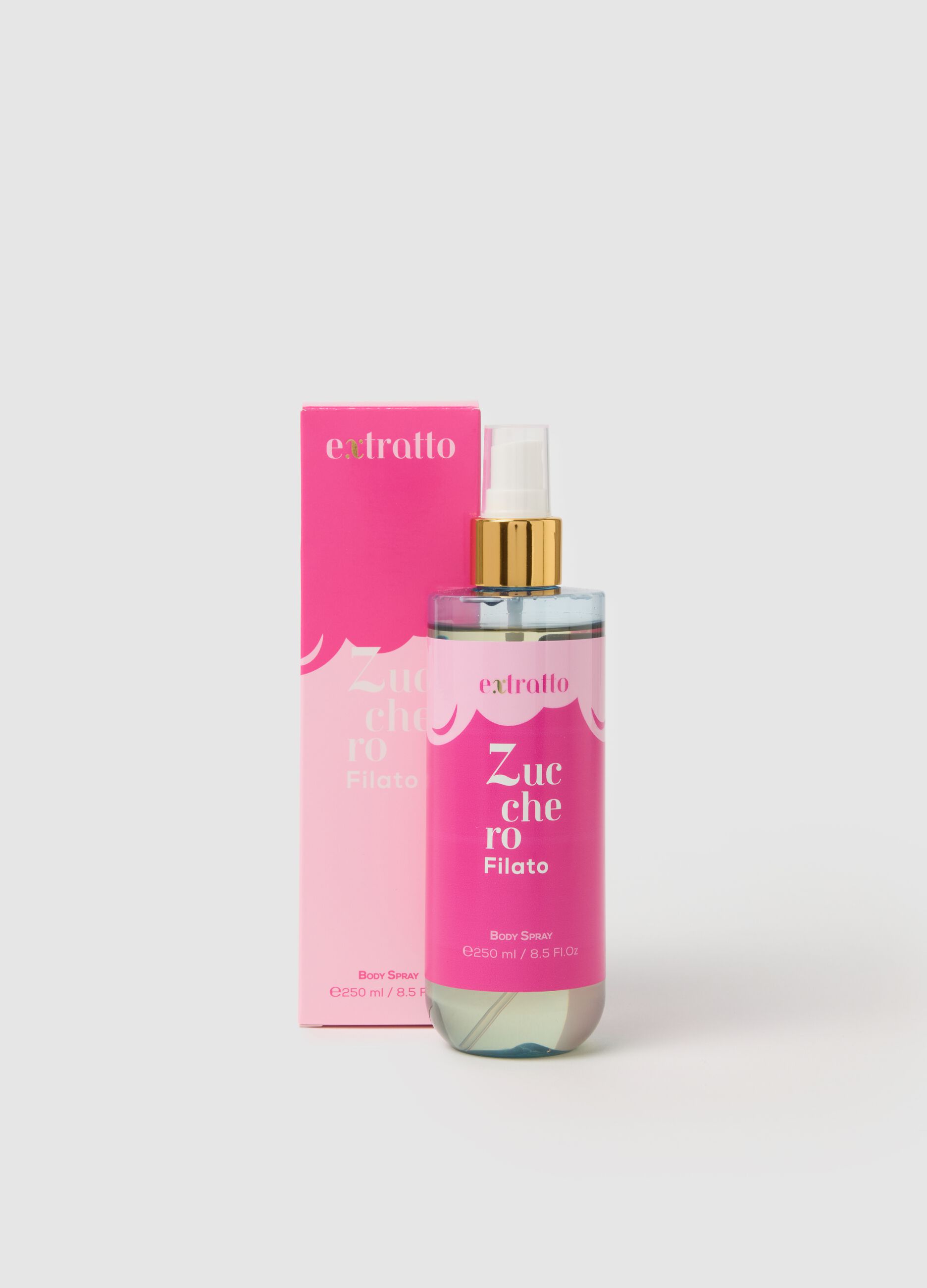 Body Spray per il corpo con note di zucchero filato e fragola caramellata, dolce e intenso, fresco e avvolgente.