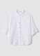 White broderie cotton shirt, regular fit_4