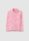Fitted pink children's sweatshirt with stars_0