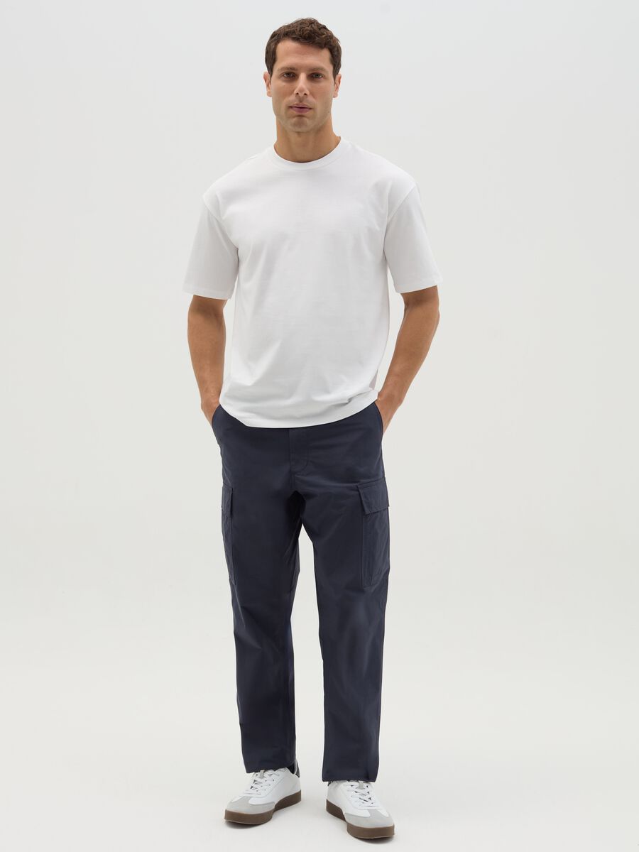 Cotton cargo trousers_0