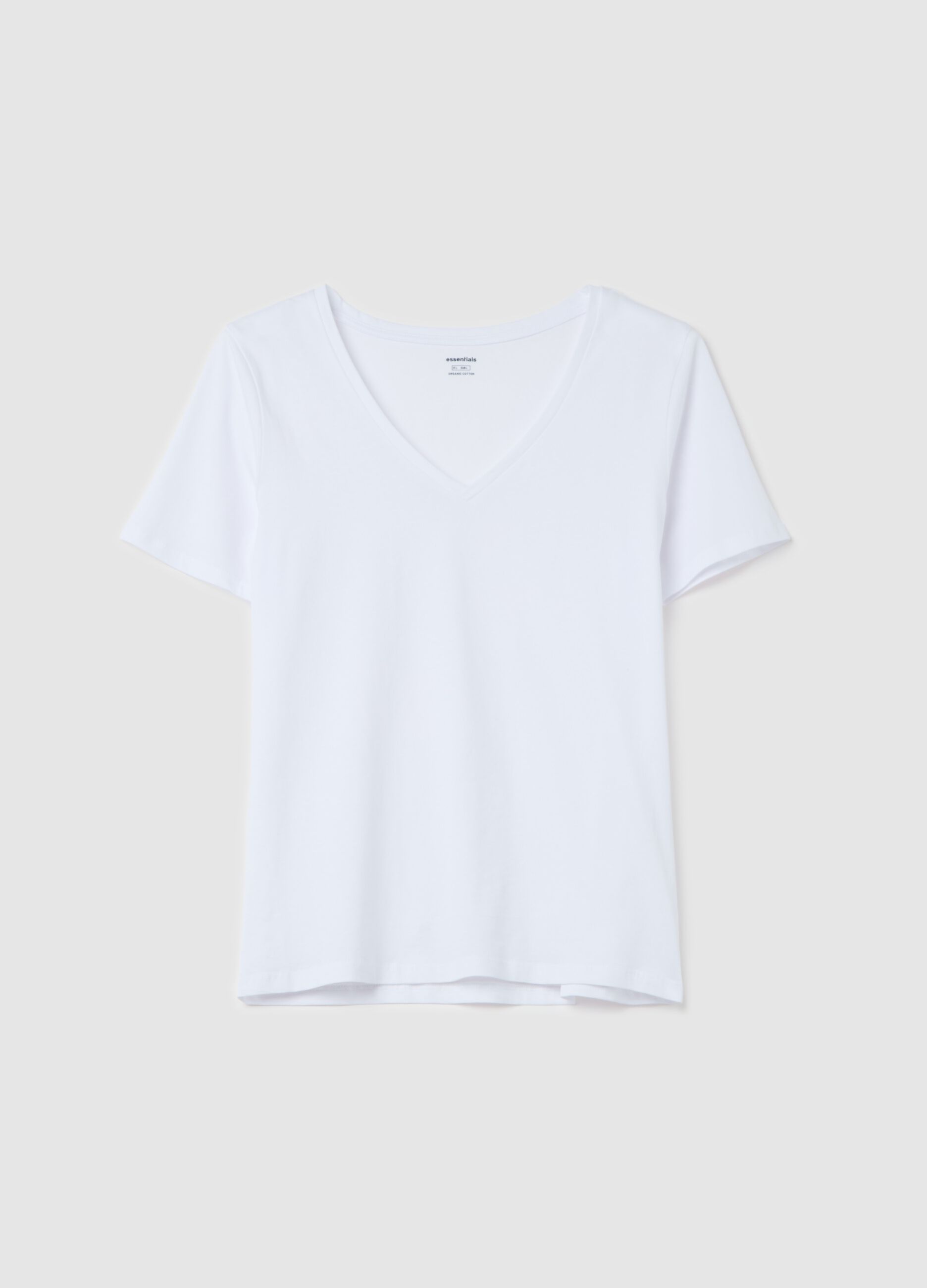 Essential V-neck T-shirt in cotton