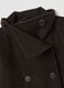 Brown curvy regular fit coat with buttons_1