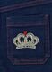 Girls' blue denim culotte pants with embroidery_3
