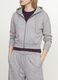 Grey full-zip cotton-blend hoodie, fitted_3