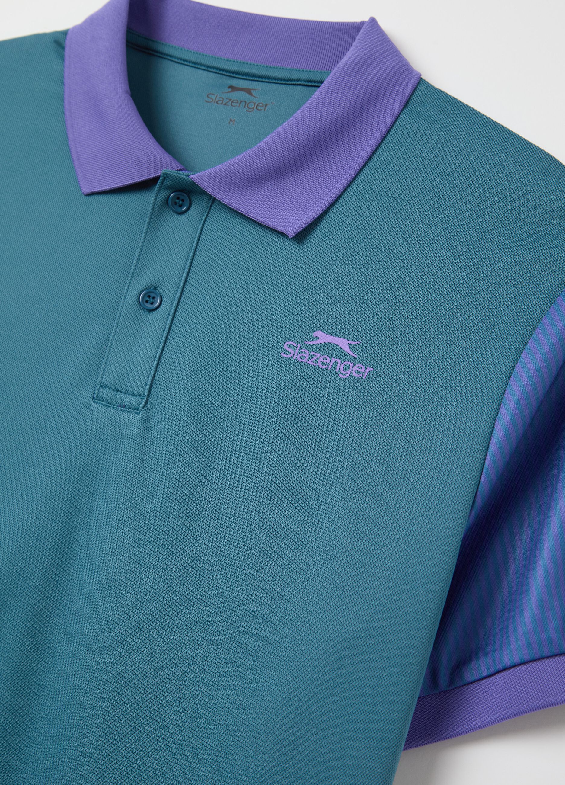 SLAZENGER polo shirt in technical fabric