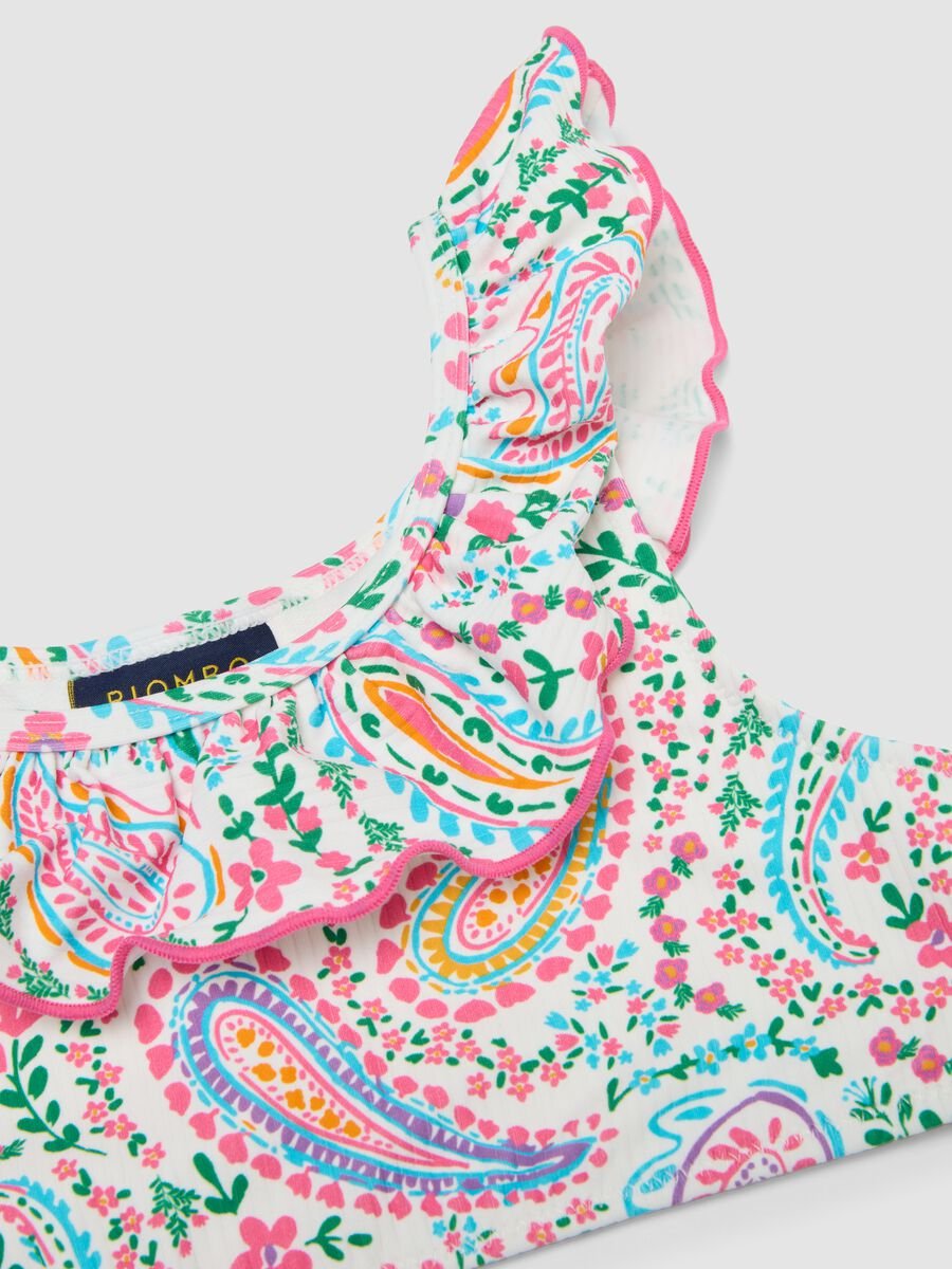 Multicolour stretchy bikini with ruffles_2