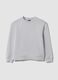 Grey pure cotton crew-neck sweatshirt for boys, relaxed fit_0