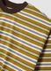 Brown striped pure cotton boxy-fit T-shirt_1