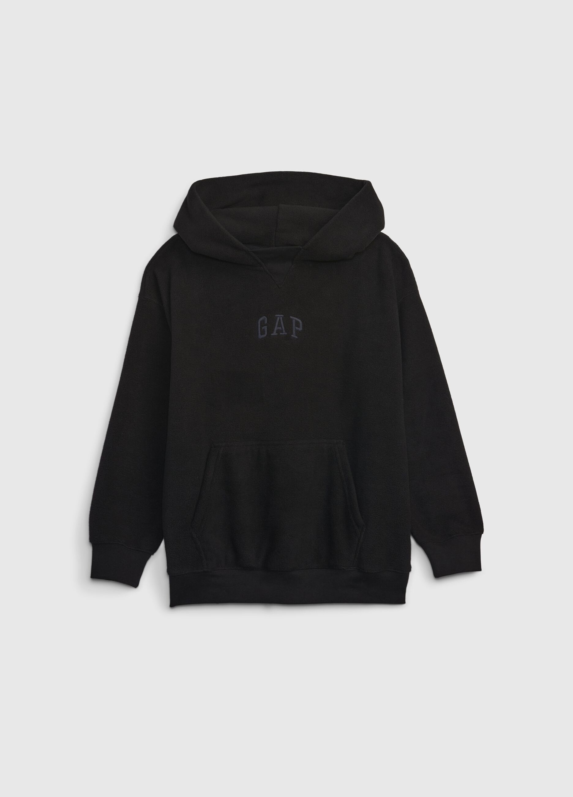 Felpa in pile con cappuccio ricamo mini logo GAP KIDS da Bambino OVS
