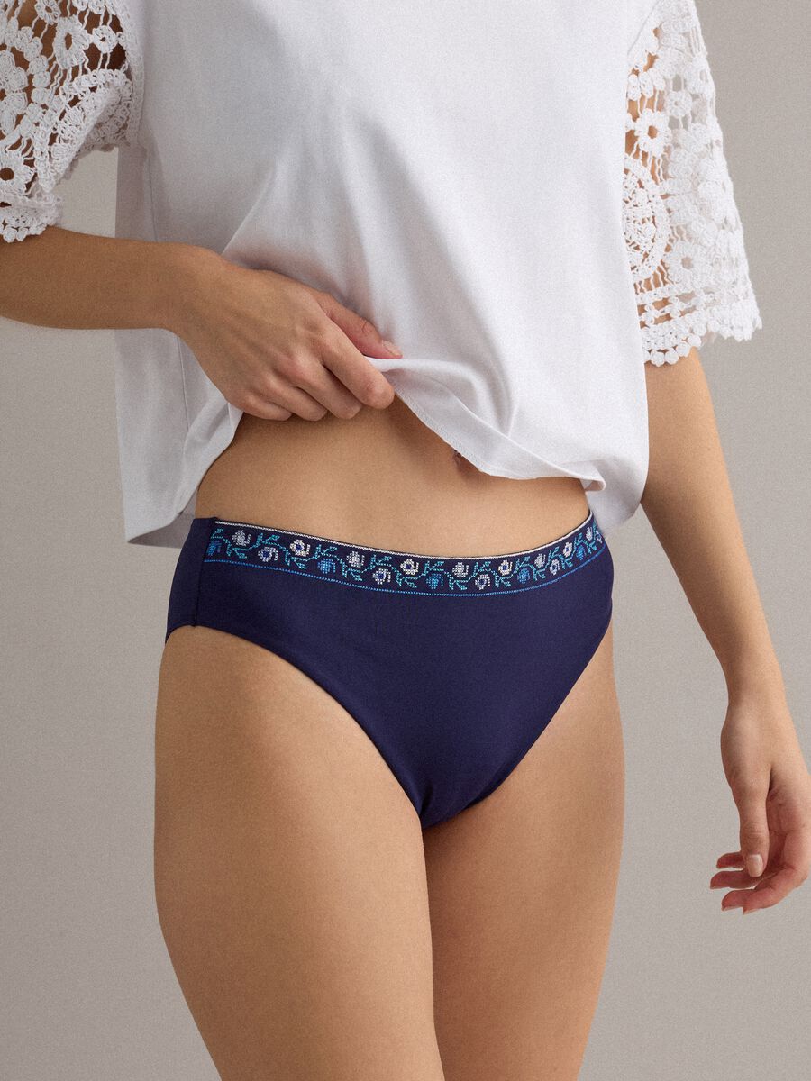 Slip mare blu in tessuto elasticizzato_3