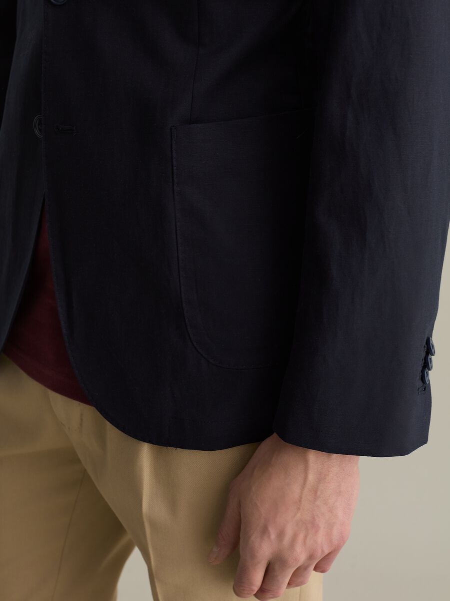 Blazer in Lyocell, cotton and linen_2