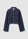 Blue pure cotton jacket regular fit_4