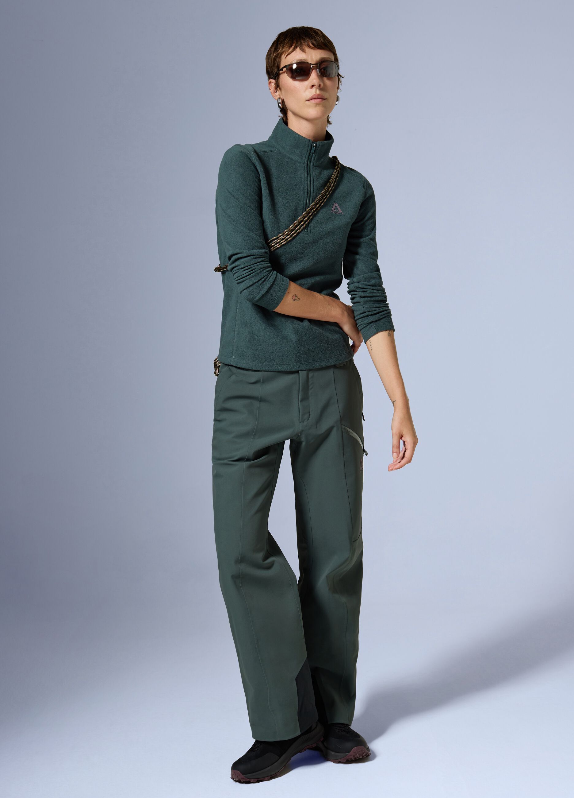 Pile half zip ALTAVIA WITH DEBORAH COMPAGNONI