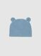Newborn pure cotton blue hat with ears_1