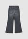Girls' Grey Flare Cotton Blend Jeggings_1