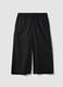 Black stretch cotton wide-leg trousers_4
