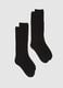 Two-pack of long ribbed black socks_0