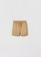 Stretch cotton shorts with drawstring_0