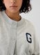 Oversized sweatshirt with buttons and logo embroidery_3