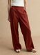 Red wide leg linen-viscose blend trousers_1