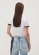White stretch cotton T-shirt with Stitch print, regular fit_3